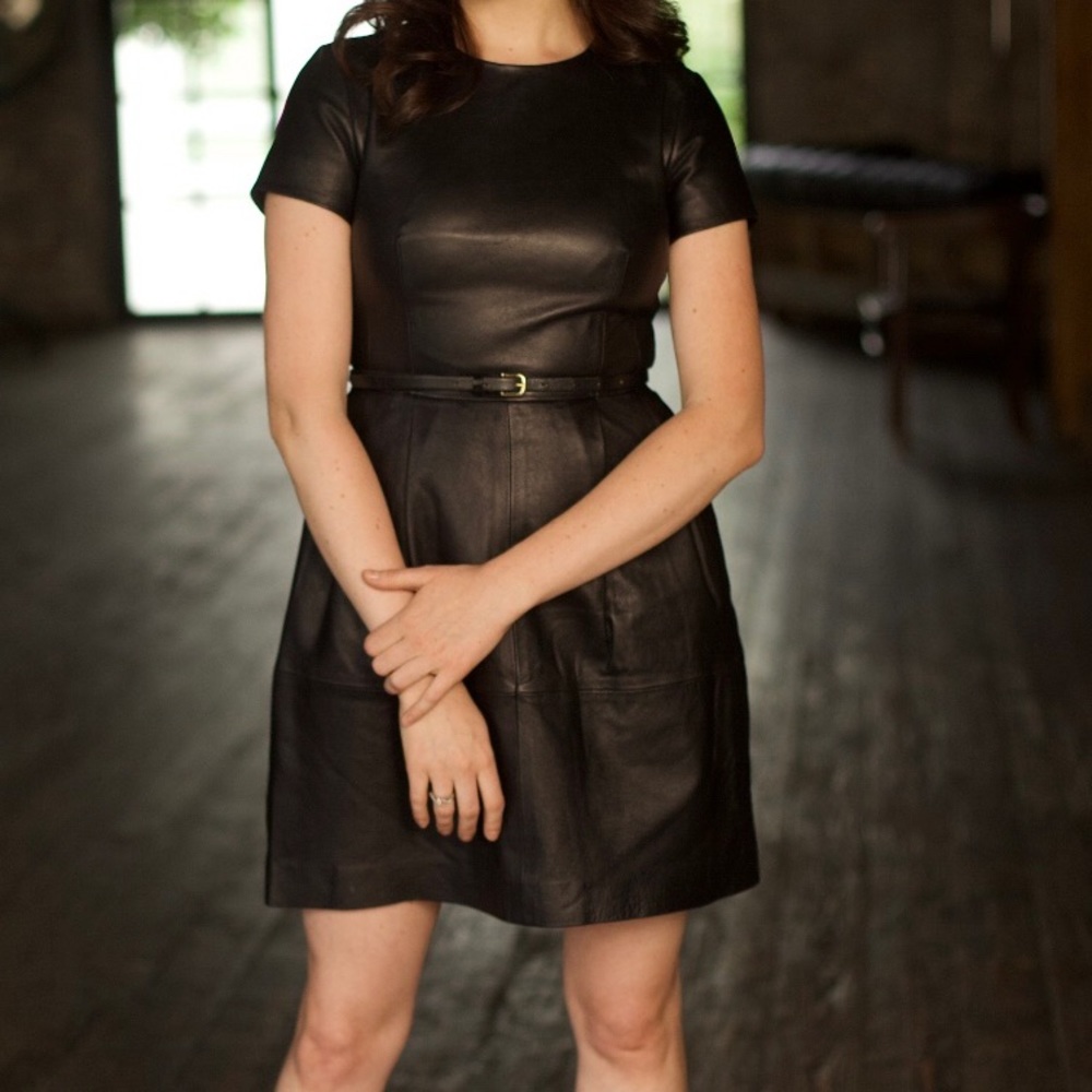 Massimo Dutti Leather Dress size XS(P)